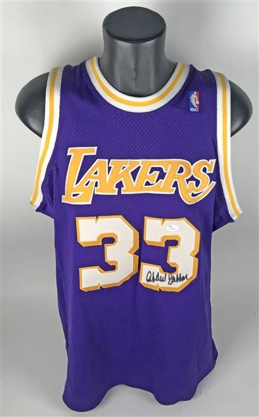 Kareem Abdul-Jabbar Signed LA Lakers Game Style Jersey (JSA)