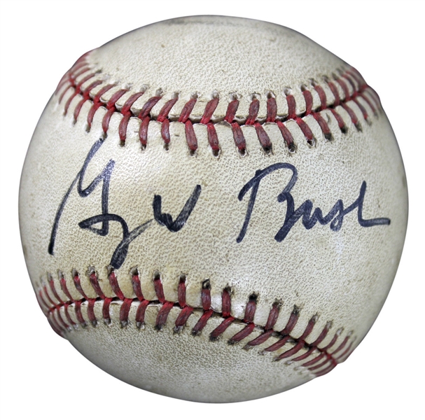 President George W. Bush Early Signed OAL Baseball (JSA)