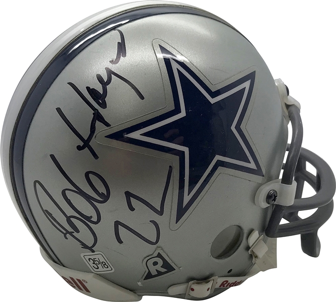 Bob Hayes Signed Dallas Cowboys Mini Helmet (PSA/DNA)