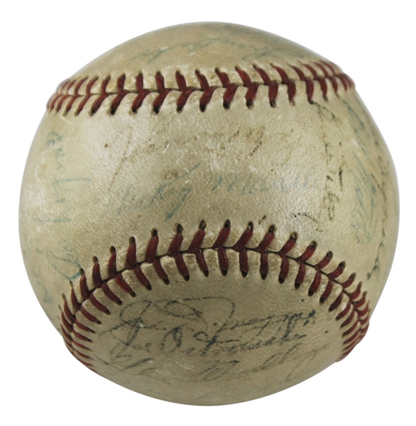 1951 World Series Champion NY Yankees Team Signed Baseball w/ Mantle & DiMaggio! (PSA/DNA)