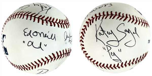 Married With Children Cast Signed OML Baseball w/ 5 Signatures (PSA/DNA)