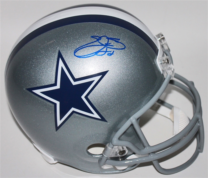 Emmitt Smith Signed Full-Sized Replica Cowboys Helmet (BAS/Beckett)