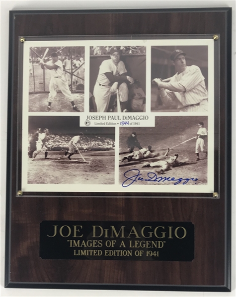 Joe DiMaggio Near-Mint Signed 8" x 10" Yankees Limited Edition Photograph Display (Beckett/BAS Guaranteed)