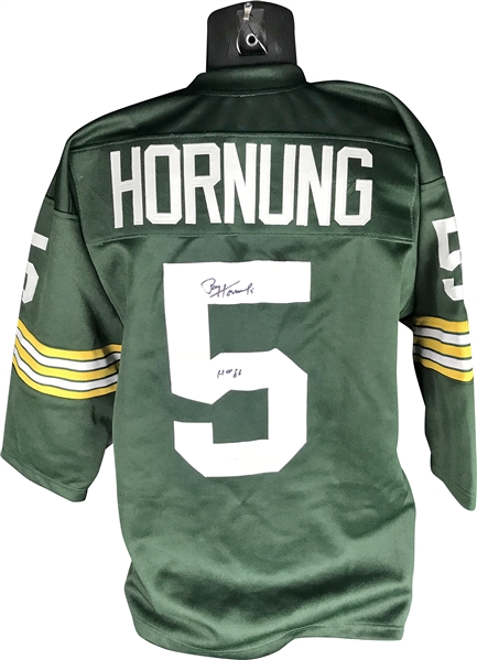 Paul Horning Signed & "HOF 86" Inscribed Packers Jersey (JSA)