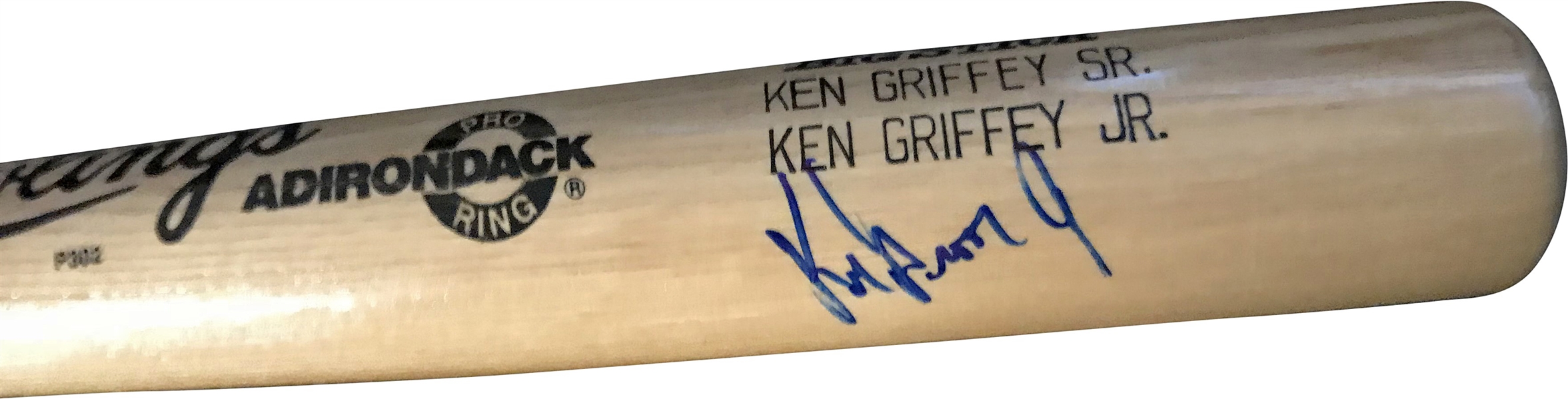 Ken Griffey Jr. & Ken Griffey Sr. Signed Baseball Bat (JSA)