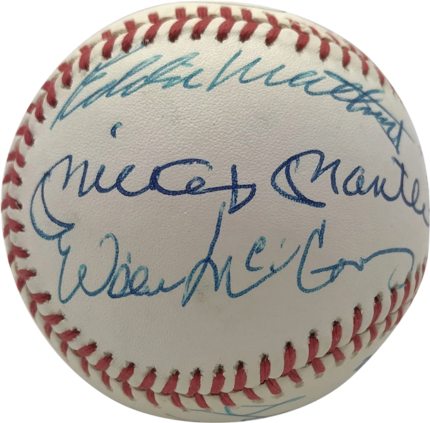 500 Home Run Club Impressive Signed OAL Baseball w/ Mantle, Aaron & Others! (PSA/DNA & Steiner)