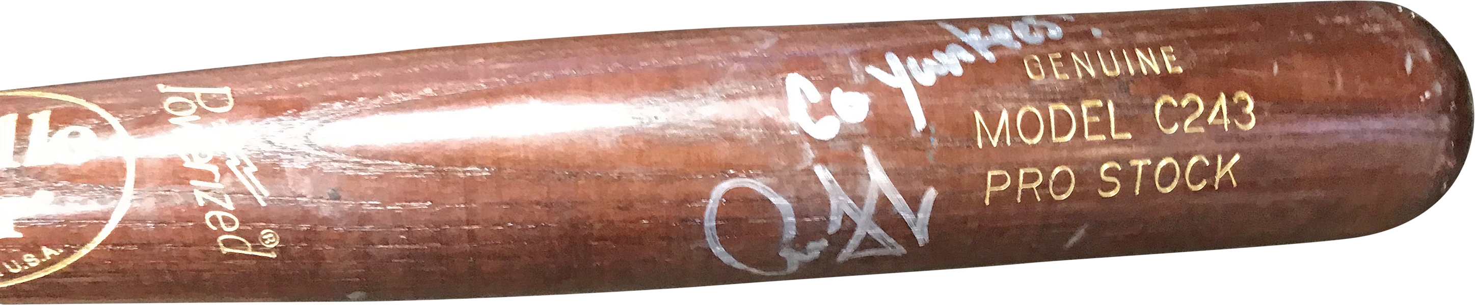 Aaron Judge Pre-Rookie Signed Model C243 Used Baseball Bat w/ "Go Yankees" Inscription! (Beckett/BAS)