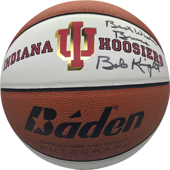 Bob Knight Signed Indiana Hoosiers Basketball (Beckett/BAS)