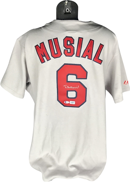 Stan Musial Signed St. Louis Cardinals Jersey (Beckett/BAS)