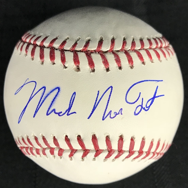 Mike Trout Single Signed OML Baseball with Rare "Michael Nelson Trout" Full Name Autograph! (MLB Hologram)