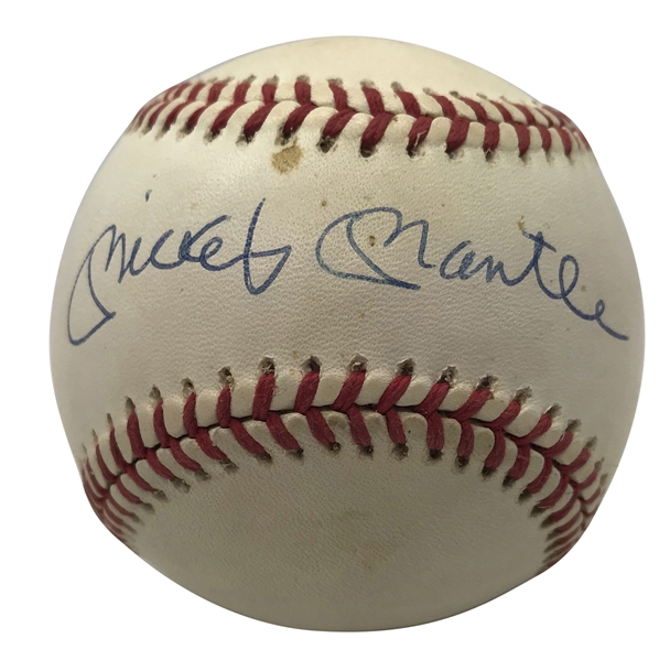 Mickey Mantle Signed OAL Baseball (Upper Deck & JSA)