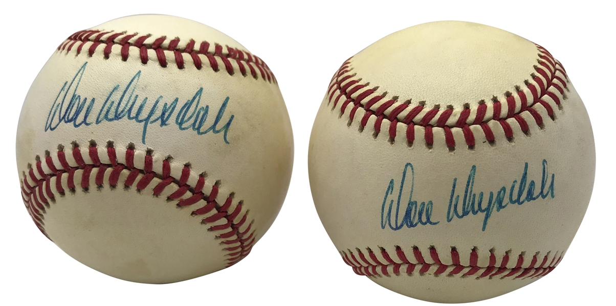 Lot of Two (2) Don Drysdale Signed ONL Baseballs (PSA/DNA)