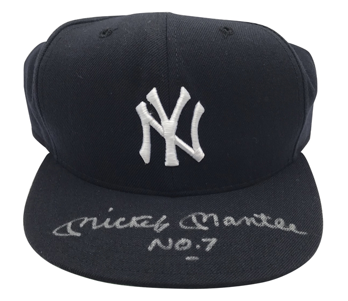 Mickey Mantle Signed New York Yankees Baseball Cap (Upper Deck)