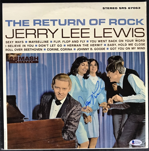 Jerry Lee Lewis Signed "The Return Of Rock" Album (Beckett/BAS)