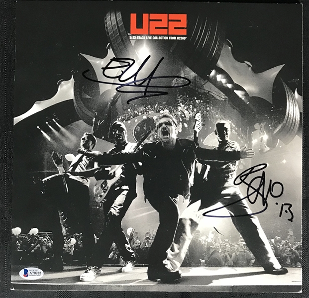 U2: Bono & The Edge Signed "U2360" Live Track Collection Album Booklet (Beckett/BAS)
