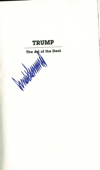 President Donald Trump Signed "The Art of the Deal" Book (Beckett/BAS Guaranteed)