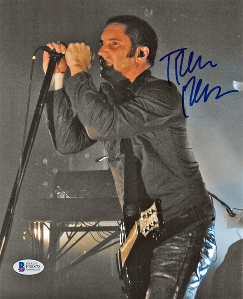 Nine Inch Nails: Trent Reznor In-Person Signed 8" x 10" Color Photo (Beckett/BAS)