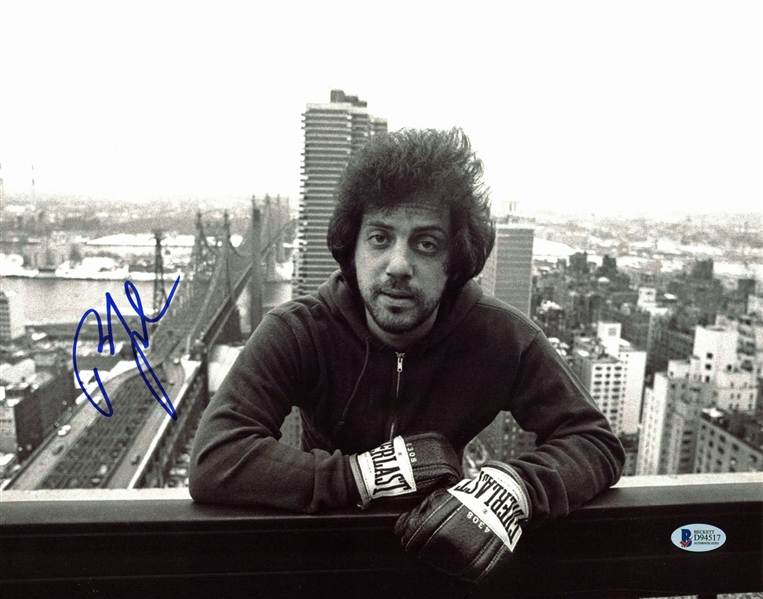 Billy Joel Signed 11" x 14" B&W Photograph (BAS/Beckett)