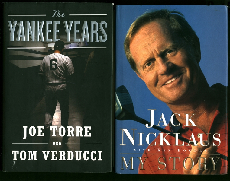 Lot of Four (4) Signed Sports Books w/ Nicklaus, Martin & Others (Beckett/BAS Guaranteed)