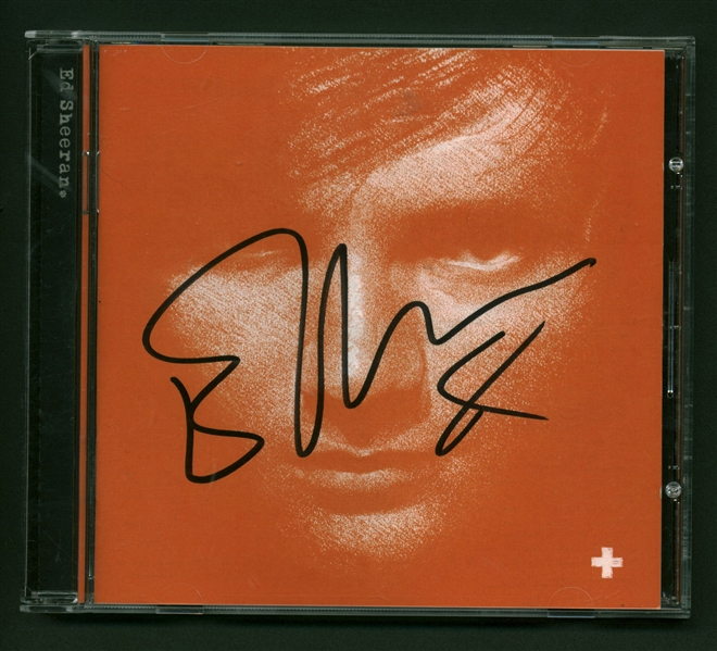 Ed Sheeran Signed "+" CD Cover (Beckett/BAS Guaranteed)