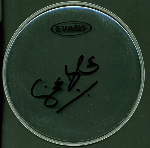 Cream: Ginger Baker Signed 10" Evans Drumhead (Beckett/BAS Guaranteed)