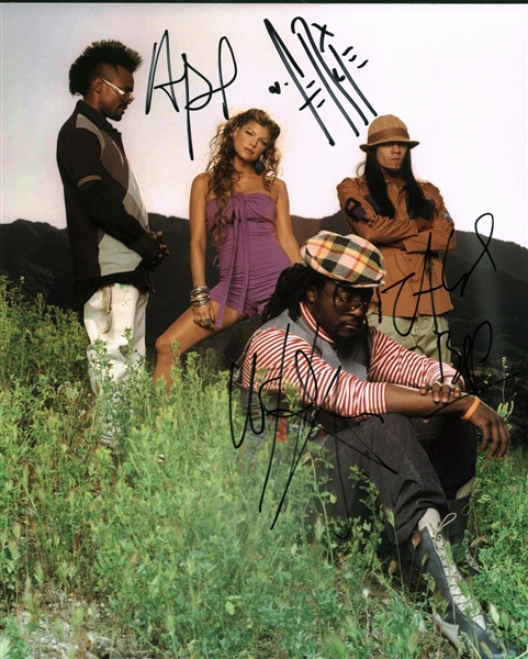 Black Eyed Peas Group Signed 8" x 10" Photograph w/ 4 Signatures! (Beckett/BAS Guaranteed)