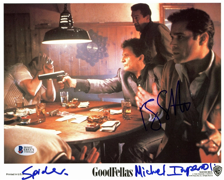 Ray Liotta & Michael Imperioli Signed 8" x 10" Promotional Photograph from "The Goodfellas" (BAS/Beckett)