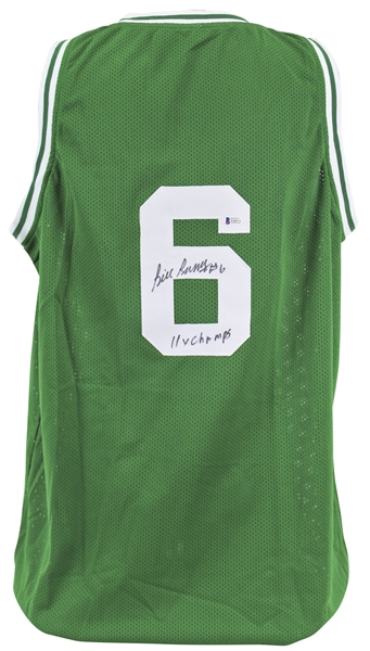Bill Russell Signed & Inscribed "11x Champs" Celtics Jersey (Beckett/BAS)