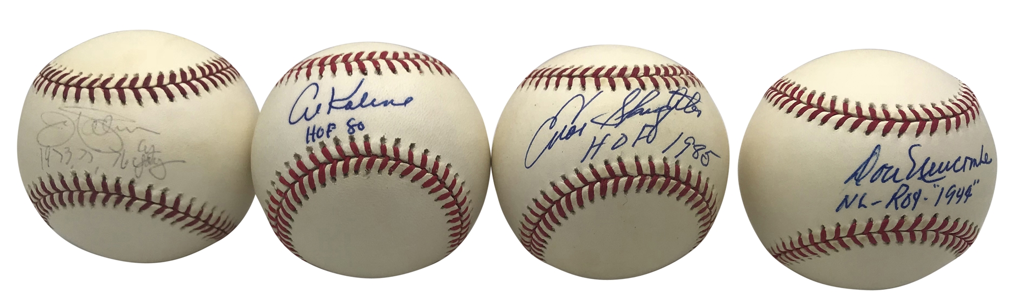 Lot of Eight (8) MLB Stars Single Signed Baseballs (Beckett/BAS Guaranteed)