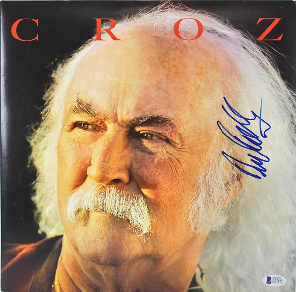 David Crosby Signed "Croz" Album (BAS/Beckett)