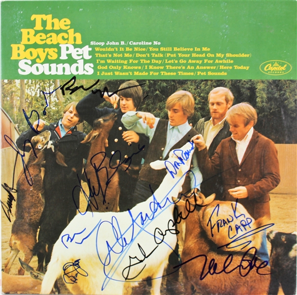 The Beach Boys Desirable Signed "Pet Sounds" Album - Autographed by The Band & The Wrecking Crew (Beckett/BAS)