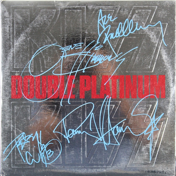 KISS Group Signed "Double Platinum" Album with All 4 Original Members! (Beckett/BAS)
