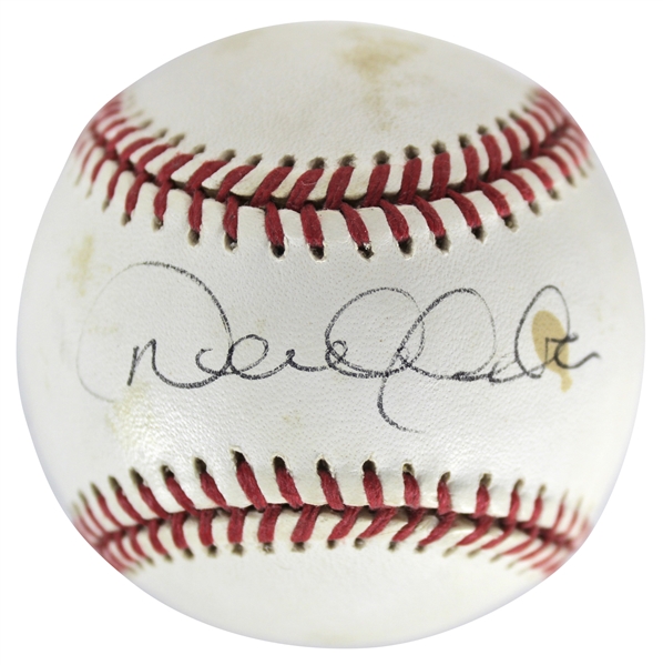Derek Jeter Signed OAL (Budig) Baseball with Rookie Era Autograph (Beckett/BAS)