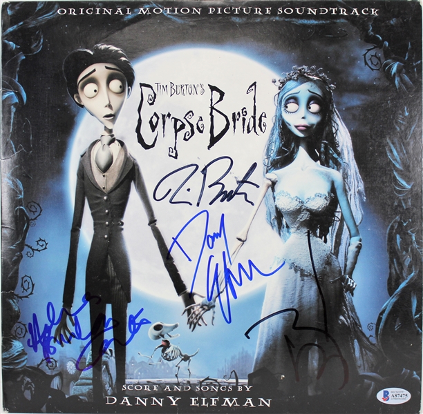 The Corpse Bride Signed Soundtrack Album with Depp, Burton, Carter & Elfman (Beckett/BAS)