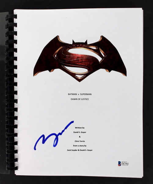 Ben Affleck Signed Batman Vs. Superman Script (BAS/Beckett)