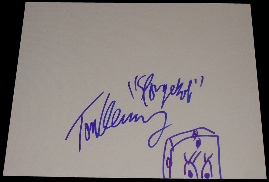 SpongeBob SquarePants: Tom Kenny Signed 11" x 14" Canvas Panel with SpongeBob Sketch! (BAS/Beckett Guaranteed)