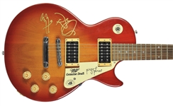 Led Zeppelin: Jimmy Page & Robert Plant RARE Dual-Signed Epiphone Les Paul Style Guitar (BAS/Beckett)