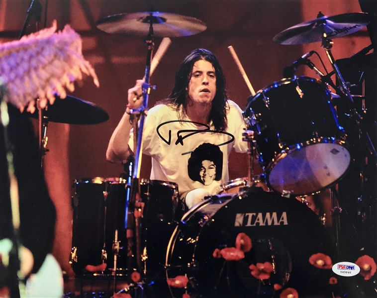Nirvana: David Grohl Signed 11" x 14" Color Photo (PSA/DNA)