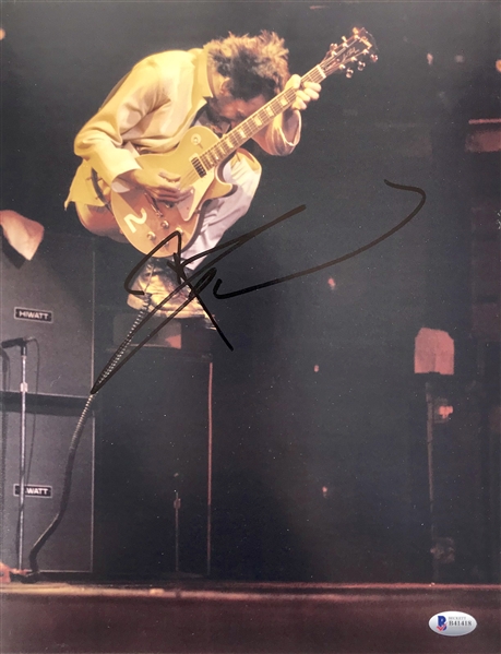 The Who: Pete Townshend Spectacular Signed 11" x 14" Color Photo (Beckett/BAS)