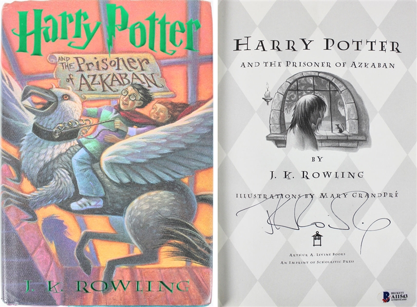 J.K. Rowling Rare Signed First Edition "Harry Potter & the Prisoner of Azkaban" Hardcover Book (BAS/Beckett)