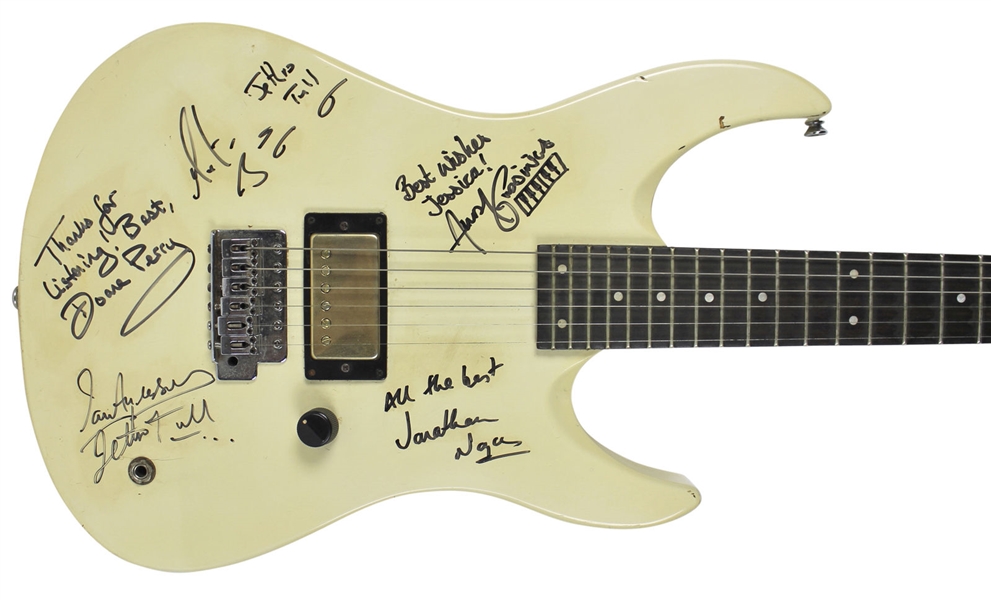 Jethro Tull Rare Group Signed Yamaha Electric Guitar w/ Ian Anderson! (BAS/Beckett)