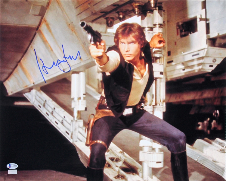 Harrison Ford Signed 16" x 20" Color Photo from Star Wars (BAS/Beckett)