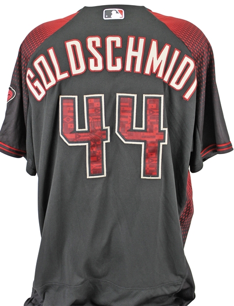 Paul Goldschmidt Game Used & Signed Los D-Backs Jersey from 9-9-17 Game vs. Padres (MLB)