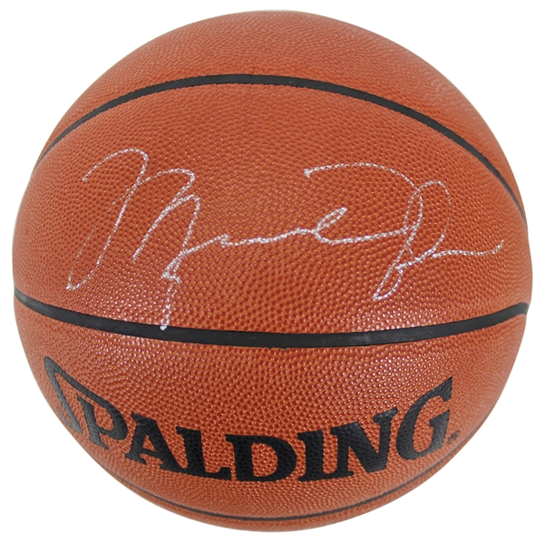 Michael Jordan Signed Spalding NBA Game Model Basketball (BAS/Beckett)