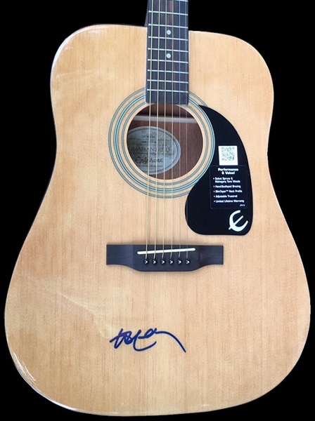 Willie Nelson Signed Epiphone Acoustic Guitar (BAS/Beckett Guaranteed)