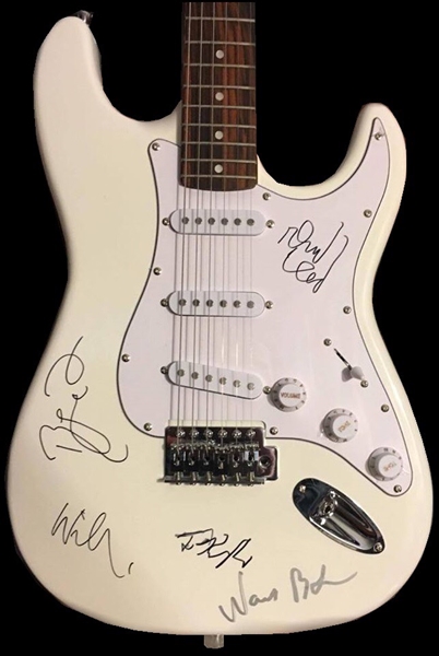 Arcade Fire Rare Group Signed Stratocaster-Style Guitar w/ All 5 Members! (BAS/Beckett Guaranteed)