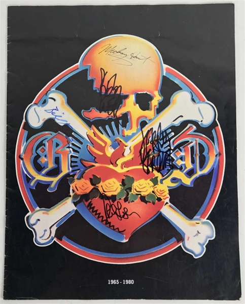 The Grateful Dead Group Signed 1980 Tour Program w/ 5 Signatures! (PSA/DNA)