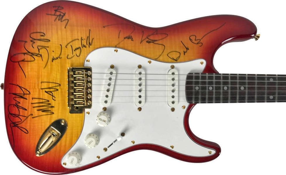 The Counting Crows Group Signed Guitar w/ 7 Signatures! (JSA)