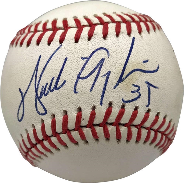 Walter Payton Signed Near-Mint ONL Baseball (PSA/DNA)