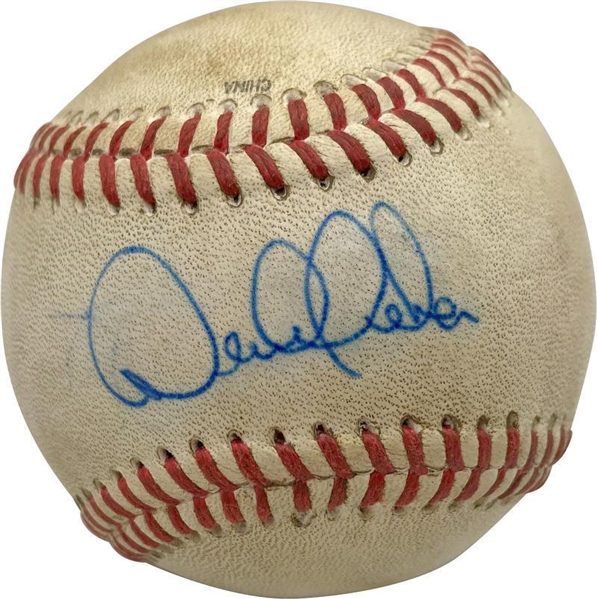 Derek Jeter ULTRA-RARE Signed & Game Used c. 1994 Minor League Baseball (JSA & Iconic LOA)